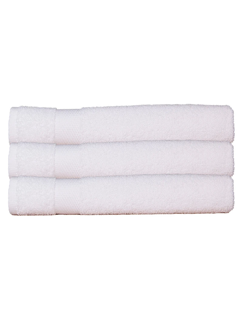 Lot De 3 Serviettes Éponge 50*90 Cm 500 Gr/m2 Beige