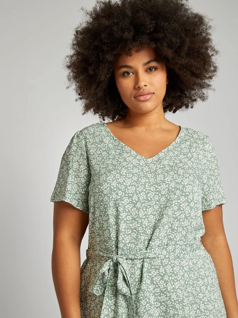 Robe courte imprimée 'Vero Moda Curve'   Vert