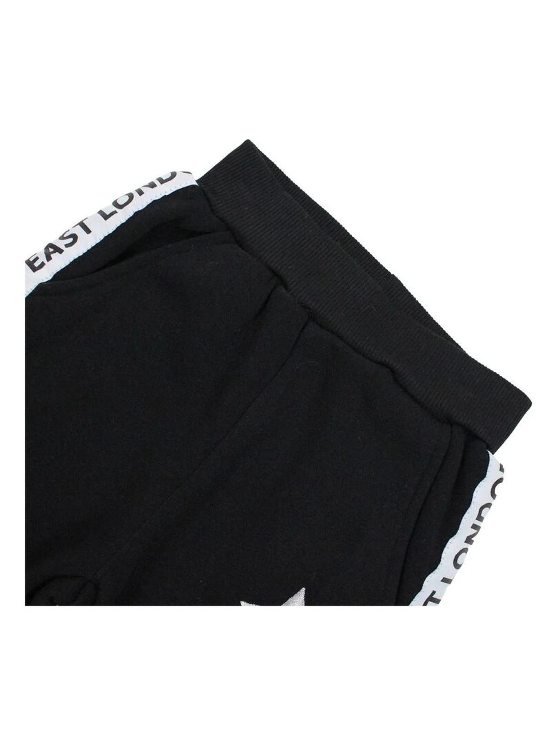 Lee Cooper   Pantalon De Jogging fille imprimé logo   Noir