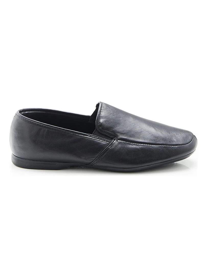 Pantoufles dessus cuir   Damart   Noir