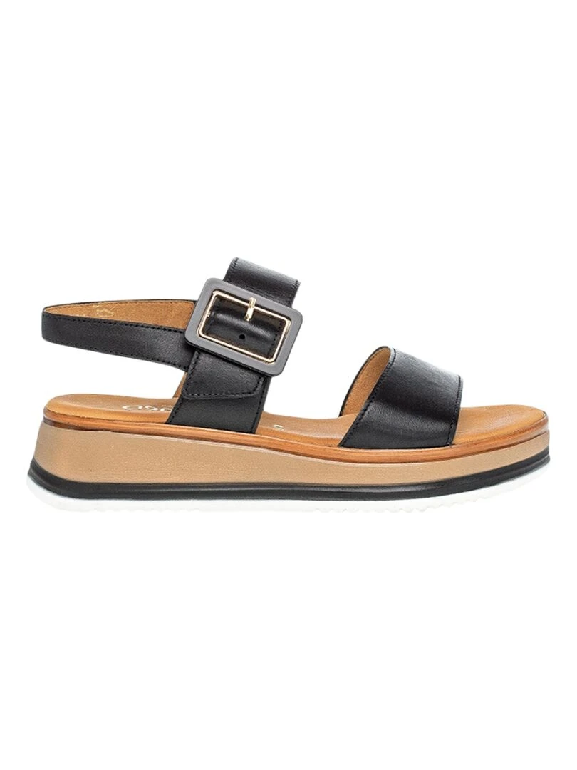 Sandale Basse Cuir Gabor FoulardCalf Noir