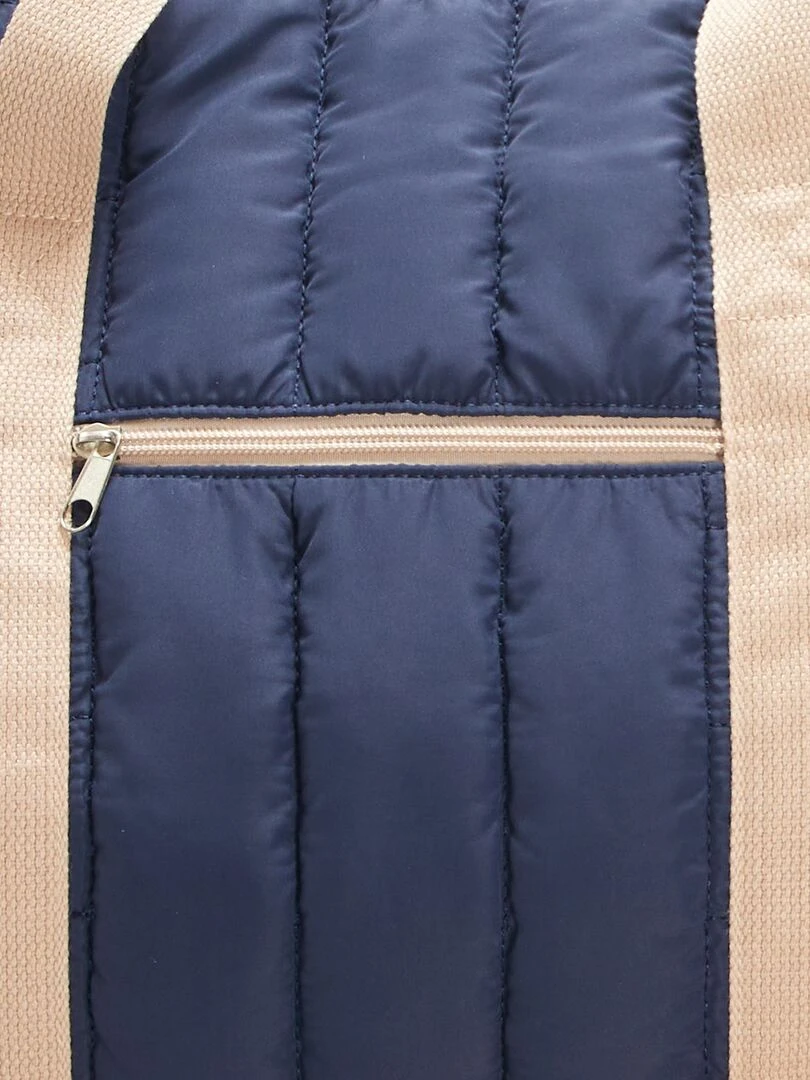 Sac à langer matelassé   Bleu