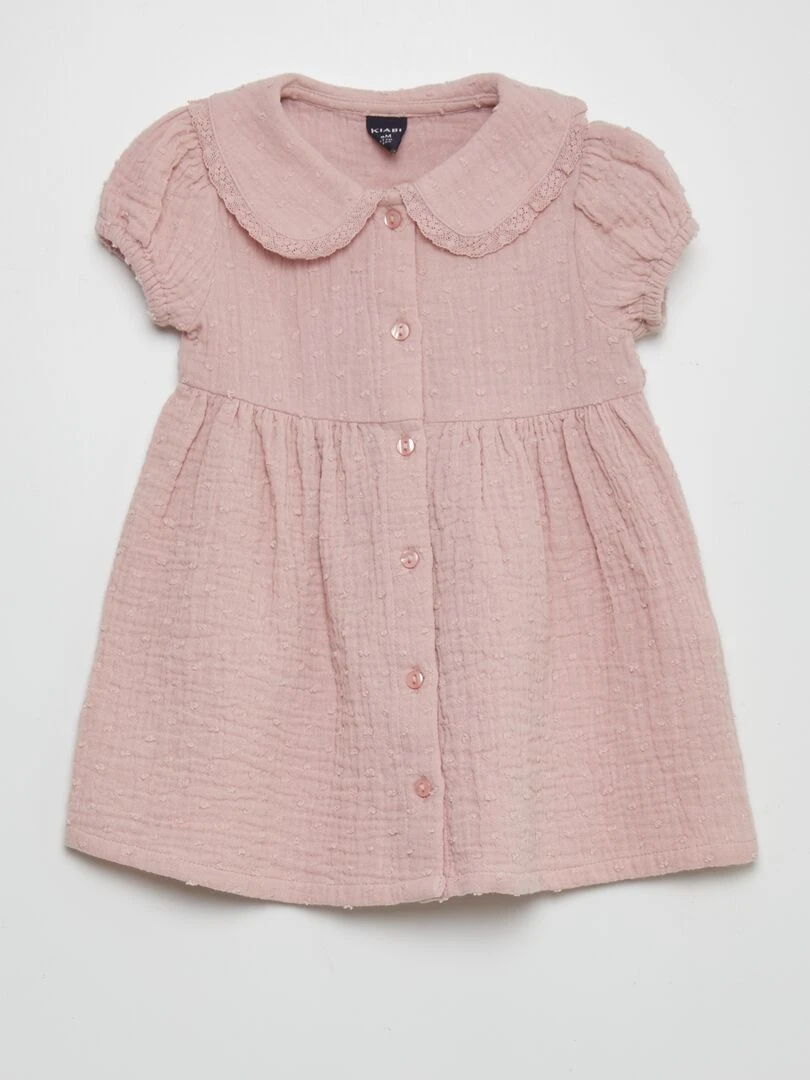 Robe en gaze de coton Violet