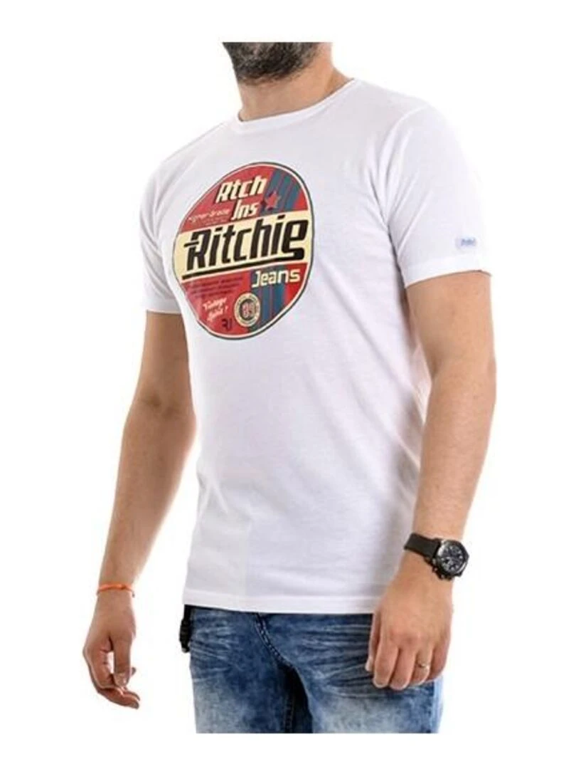 T shirt pur coton organique NAGEL   Blanc