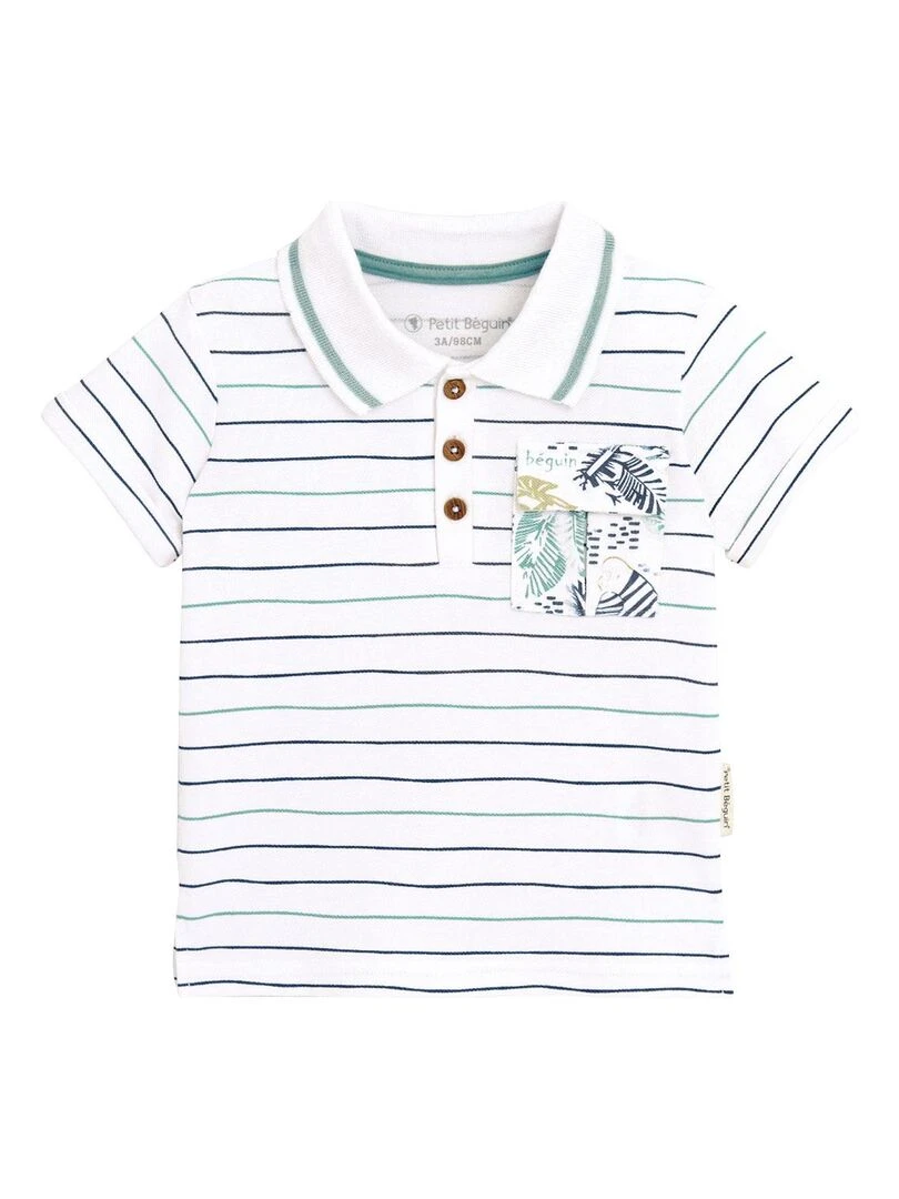 Polo garçon Bambao Blanc
