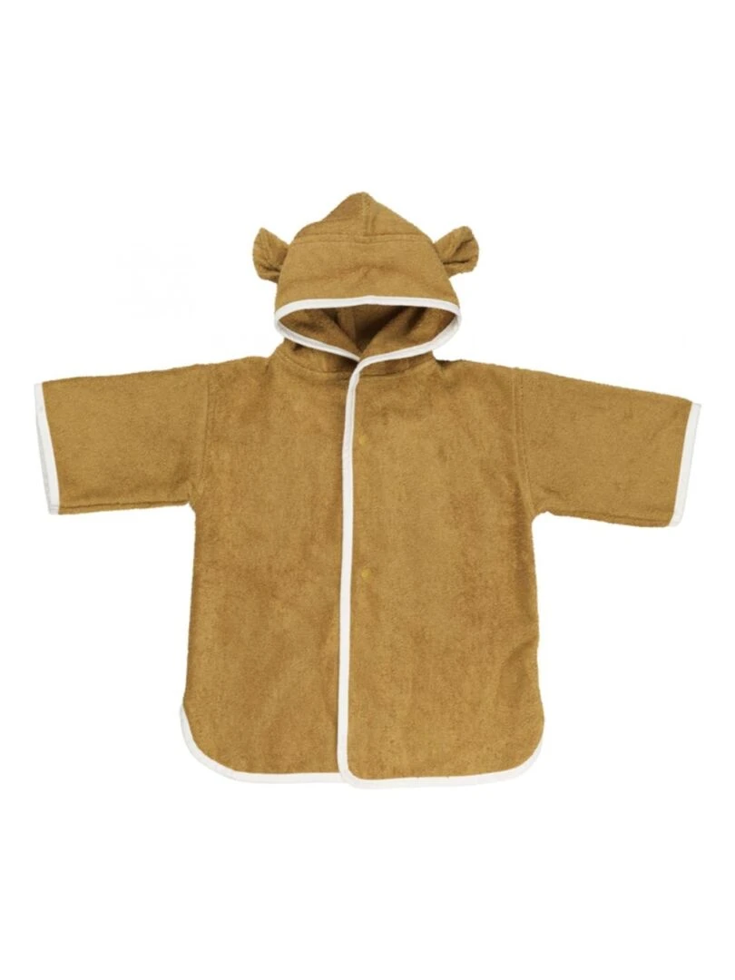 Poncho robe Baby Bear Ochre Ochre One Size Marron