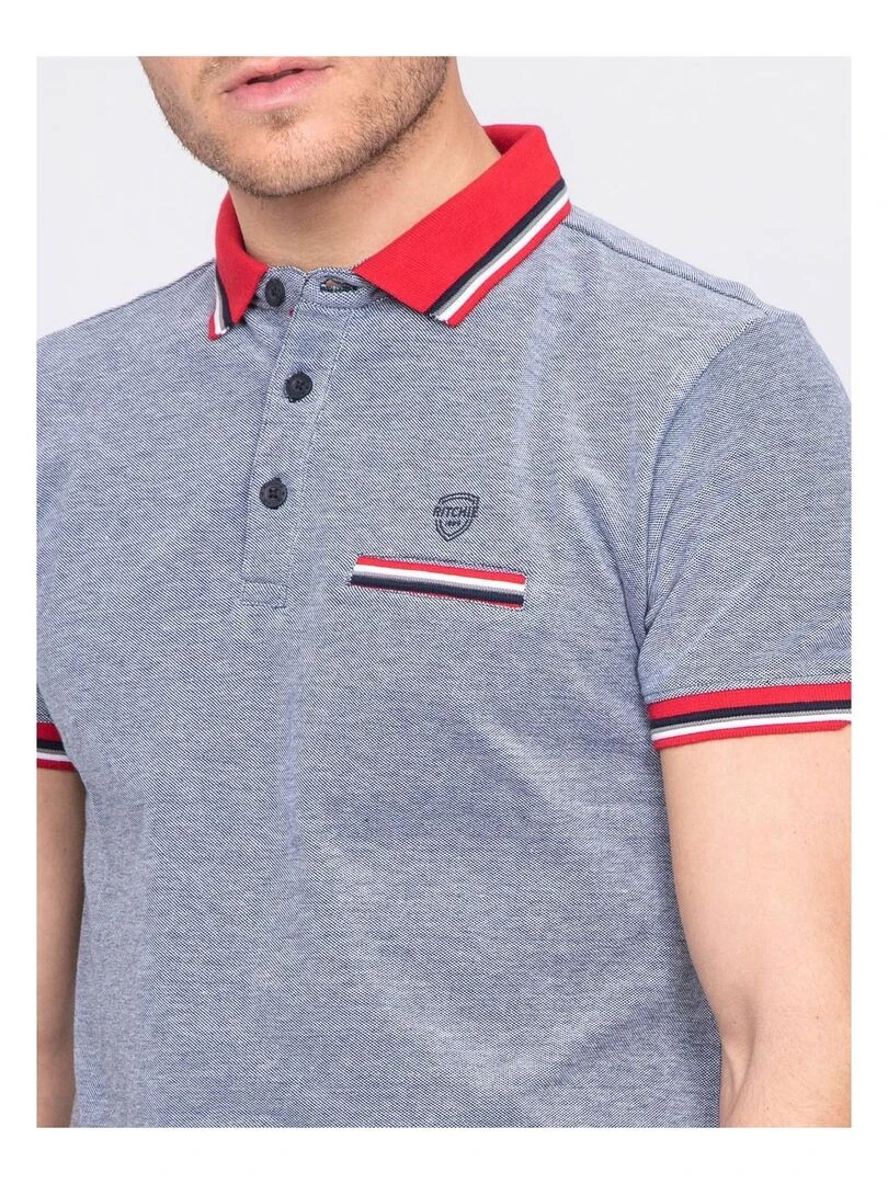 Polo pur coton PIONO   Rouge