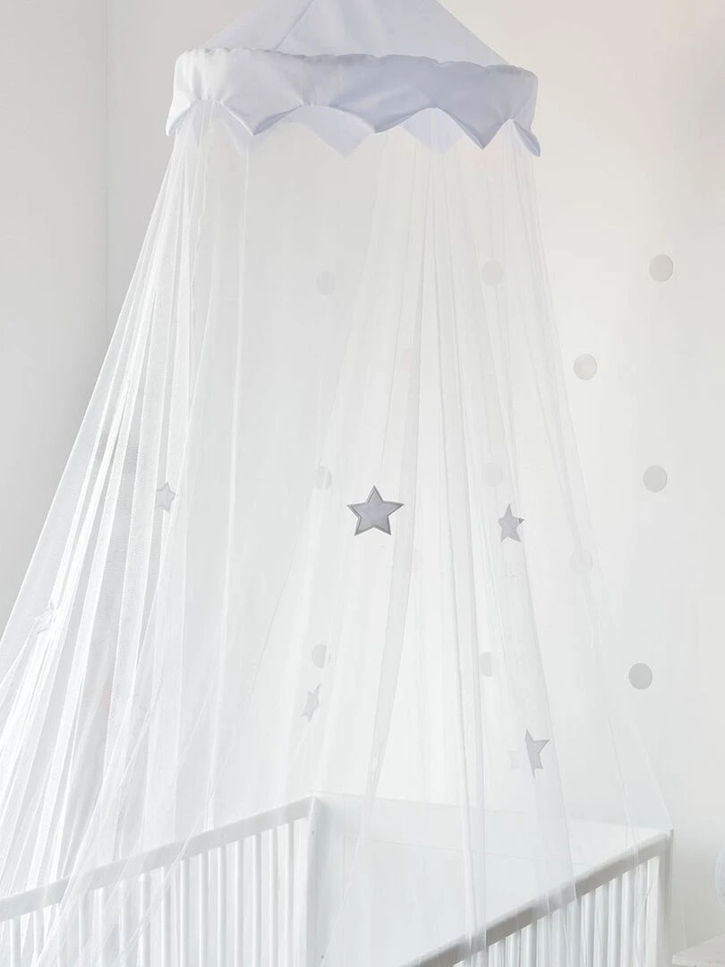Ciel de lit bébé étoiles bleues bébé Trois Kilos Sept Bleu