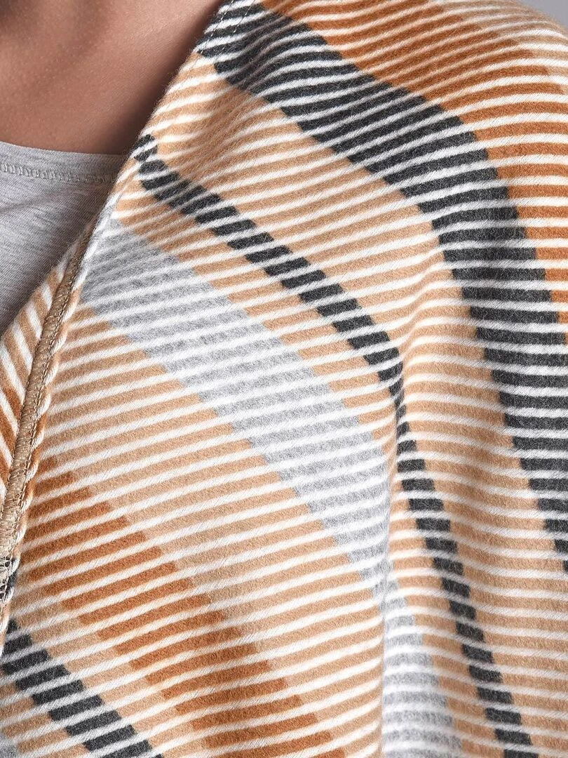 Poncho Visala Fabriqué en France Beige