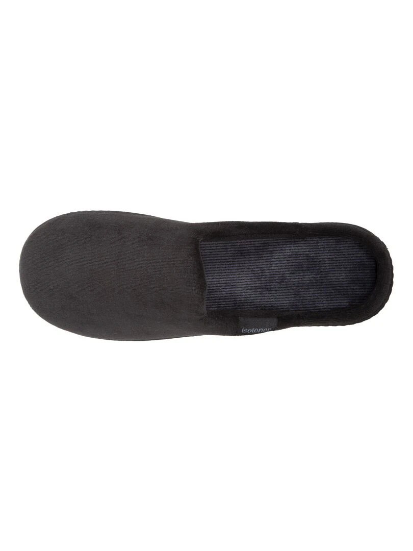 Chaussons mules Homme Noir Rayures   Noir