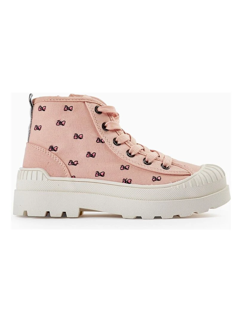 Baskets montantes pour fille 'Minnie' MINNIE Rose clair