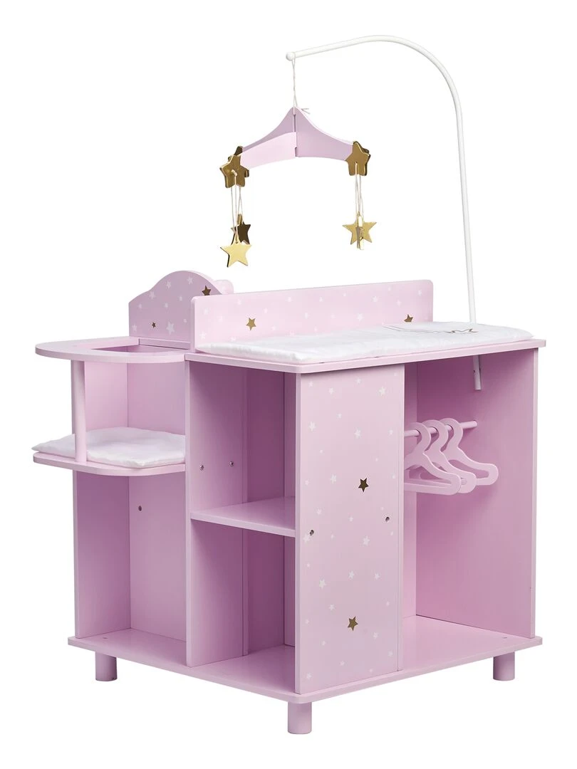 Table à langer poupon poupée Twinkle Stars Princess rangement bois jeu TD 0203AP N/A