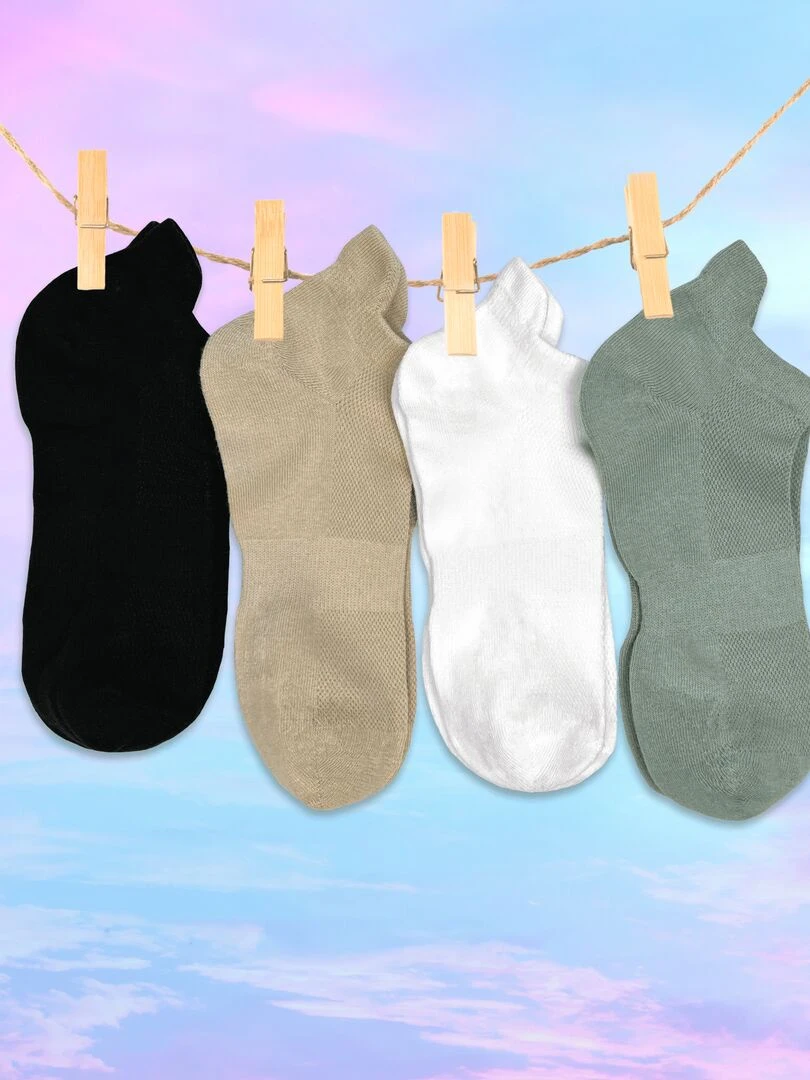 Coffret Socquettes En Coton (lot x4) Sockup ONESIZE Multicolore