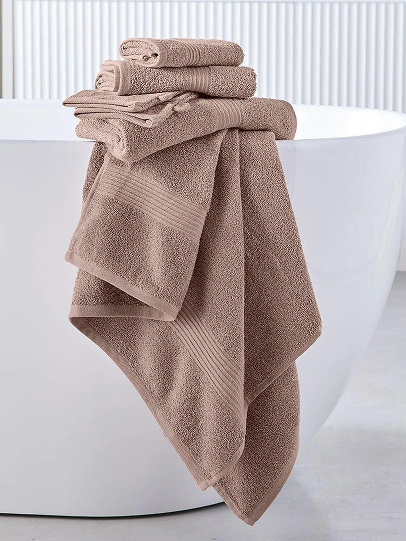 Lot de 2 serviettes 30 x 50 cm Rose