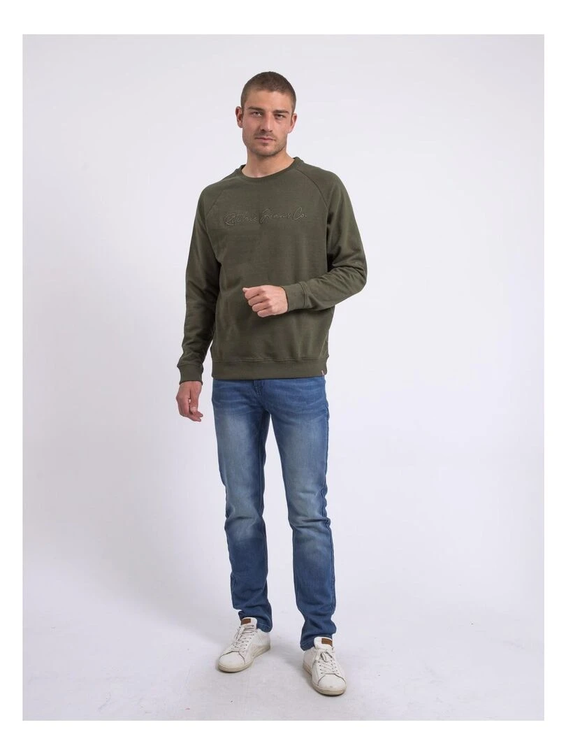 Sweat col rond WINAMOK   Kaki