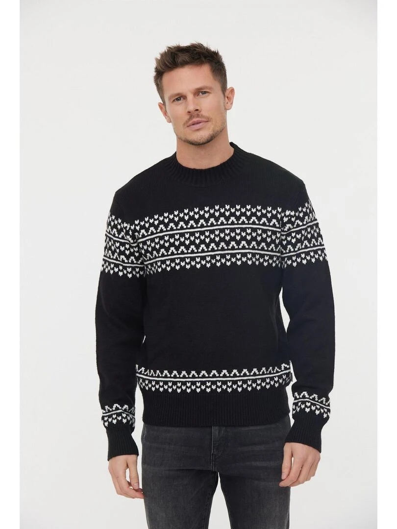 Lee Cooper Pull manches longues coton regular CANCHOR Noir