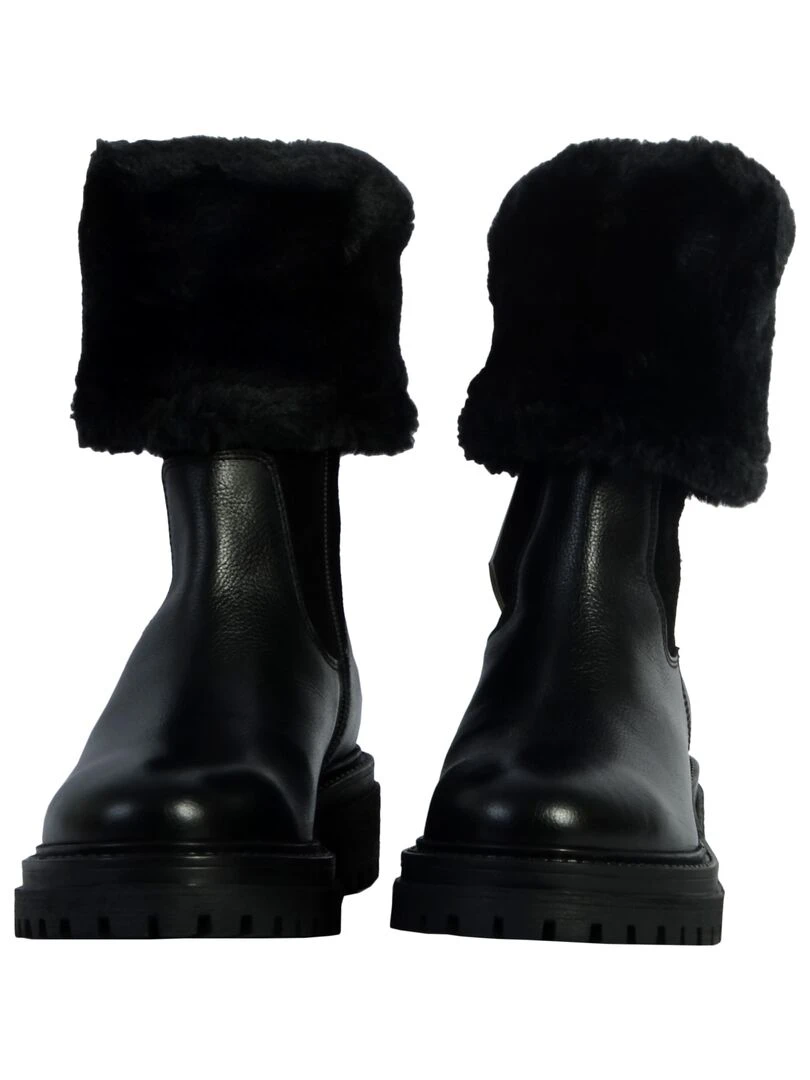 Bottes Cuir Geox Iridea   Noir
