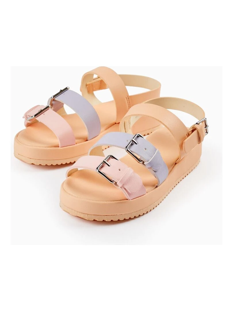 Sandales à brides pour fille THE WAVE TRIBE Rose clair