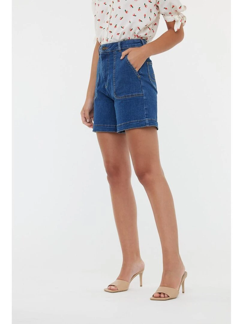 Lee Cooper Jupe coton high flare NOKE Bleu