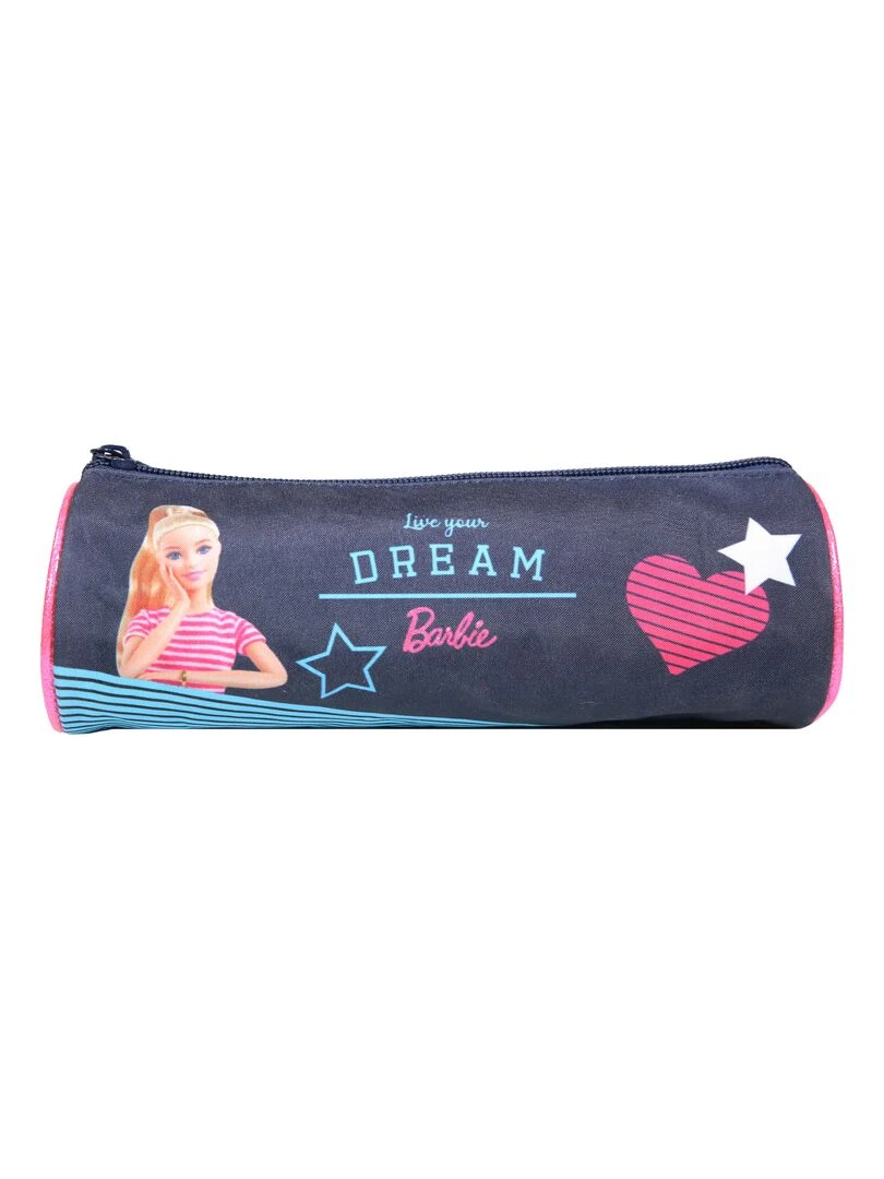 BAGTROTTER Trousse scolaire ronde Barbie Bleue Bleu