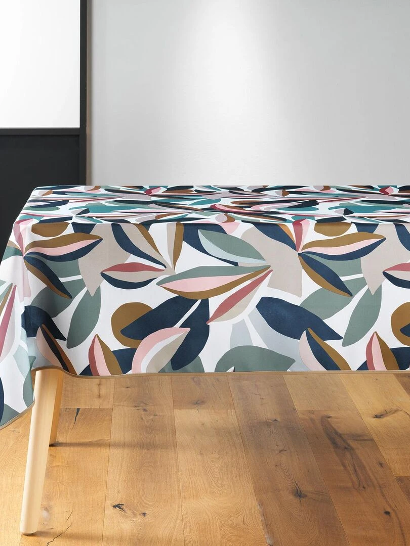 Nappe rectangle imprimé graphique Bleu