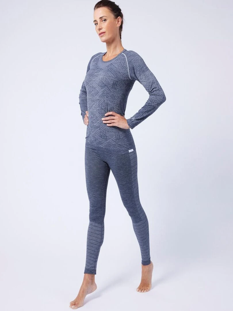 Tee shirt manches longues Dynamic Climatyl DamartSport Gris chiné