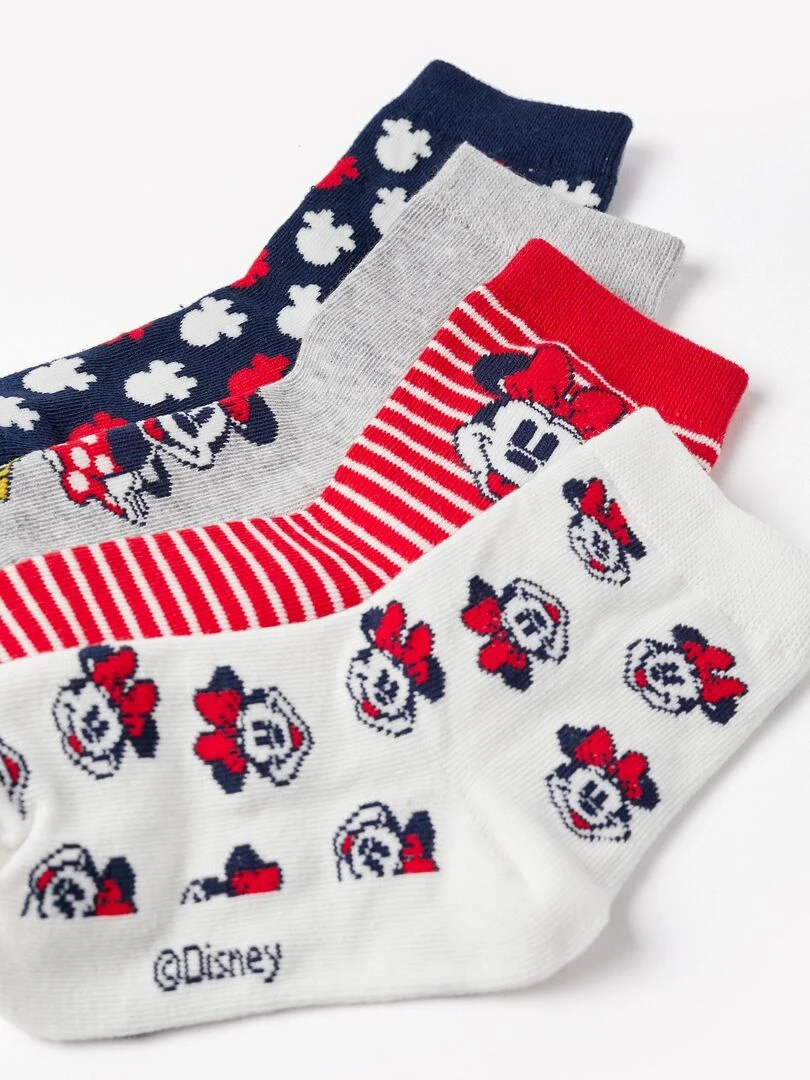 Pack 4 Paires de Chaussettes pour Fille 'Minnie' MINNIE Multicolore