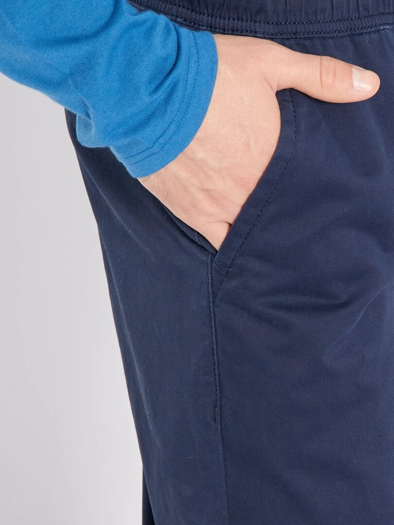 Pantalon esprit 'jogger'   bleu marine