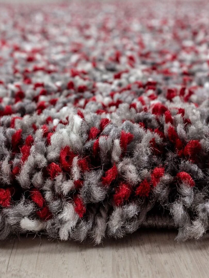 Tapis shaggy UNI D OEKO TEX® Rouge