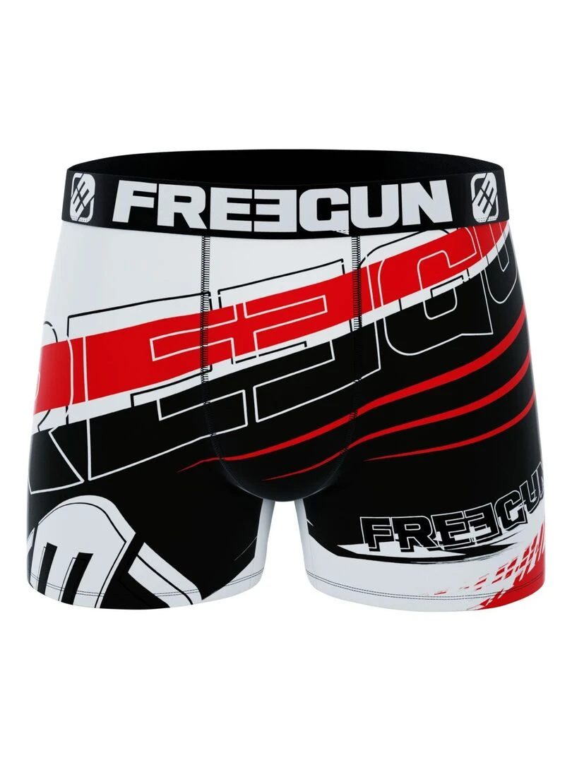 Lot de 4 Boxers garçon Racing Freegun   Gris