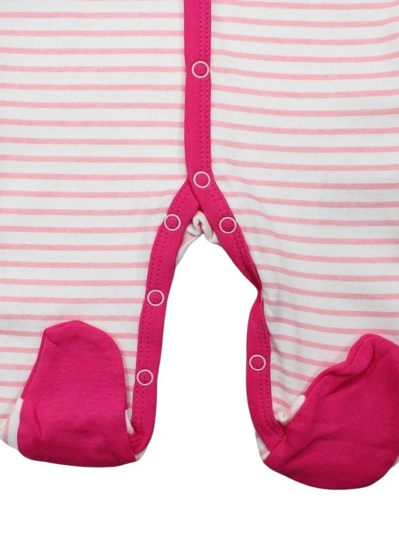 Lee Cooper   Ensemble ​​Body grenouillère bavoir bébé fille Imprimé Logo   Rose