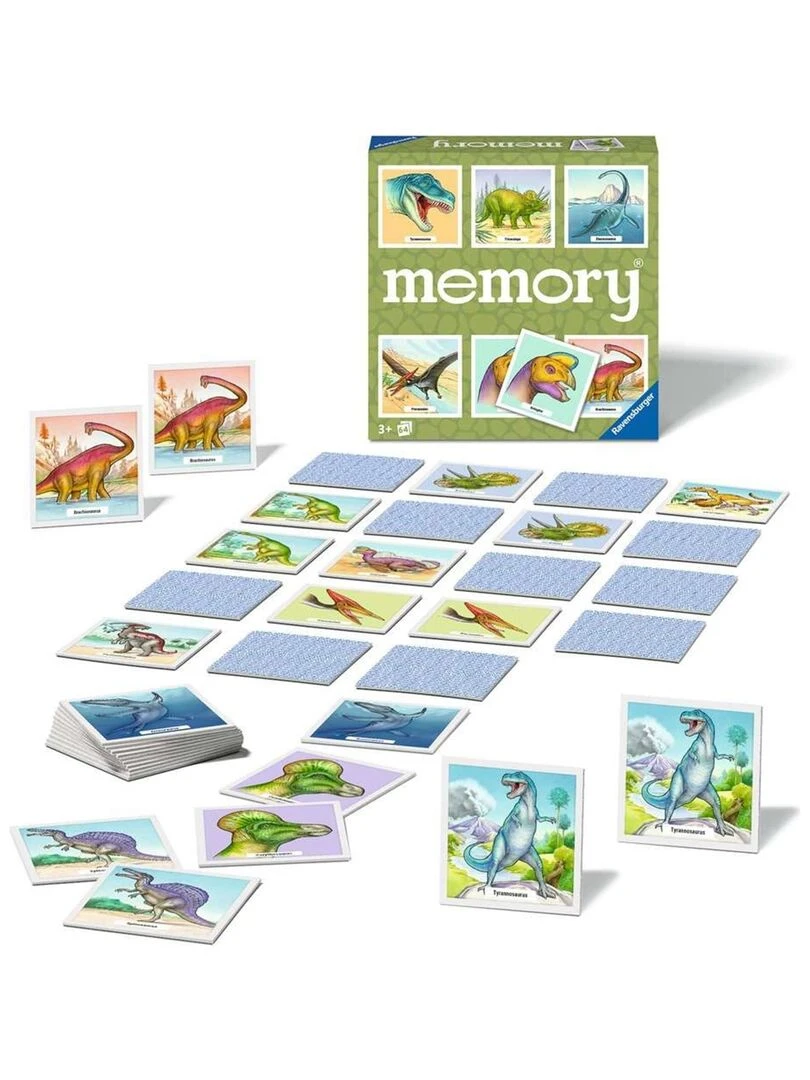 Jeu de carte de mémoire de dinosaure® D/F N/A