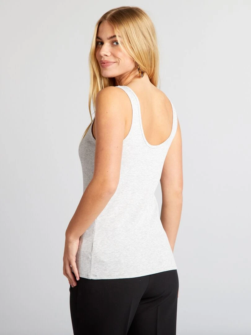 Débardeur sans manches   Gris