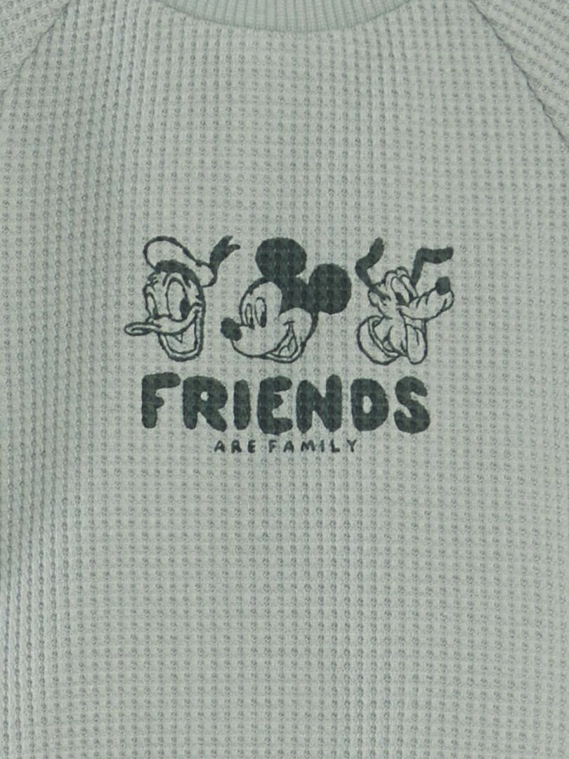 Ensemble jogging sweat + pantalon 'Disney' en nid d'abeilles 2 pièces VERT