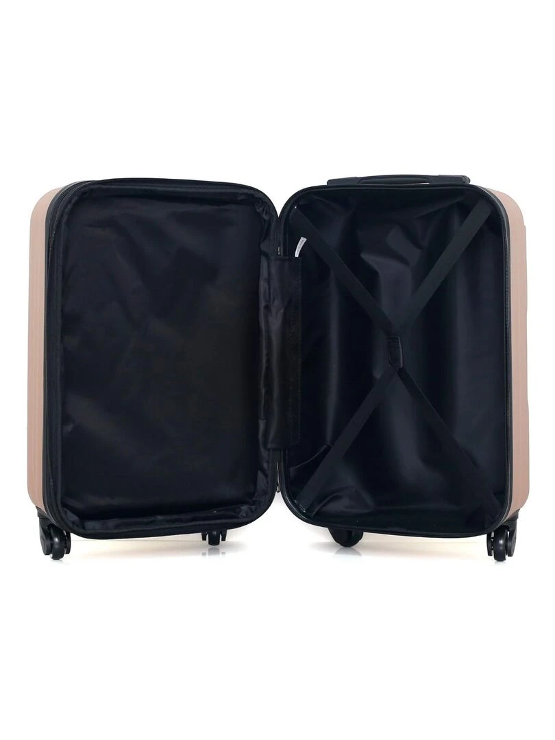 HERO   VALISE CABINE ABS PIRIN S  55 CM 4 ROUES   Rose