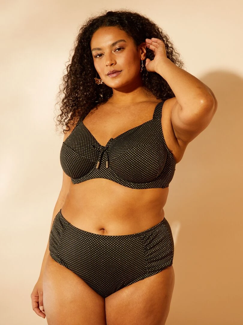 Culotte de bain fantaisie noir