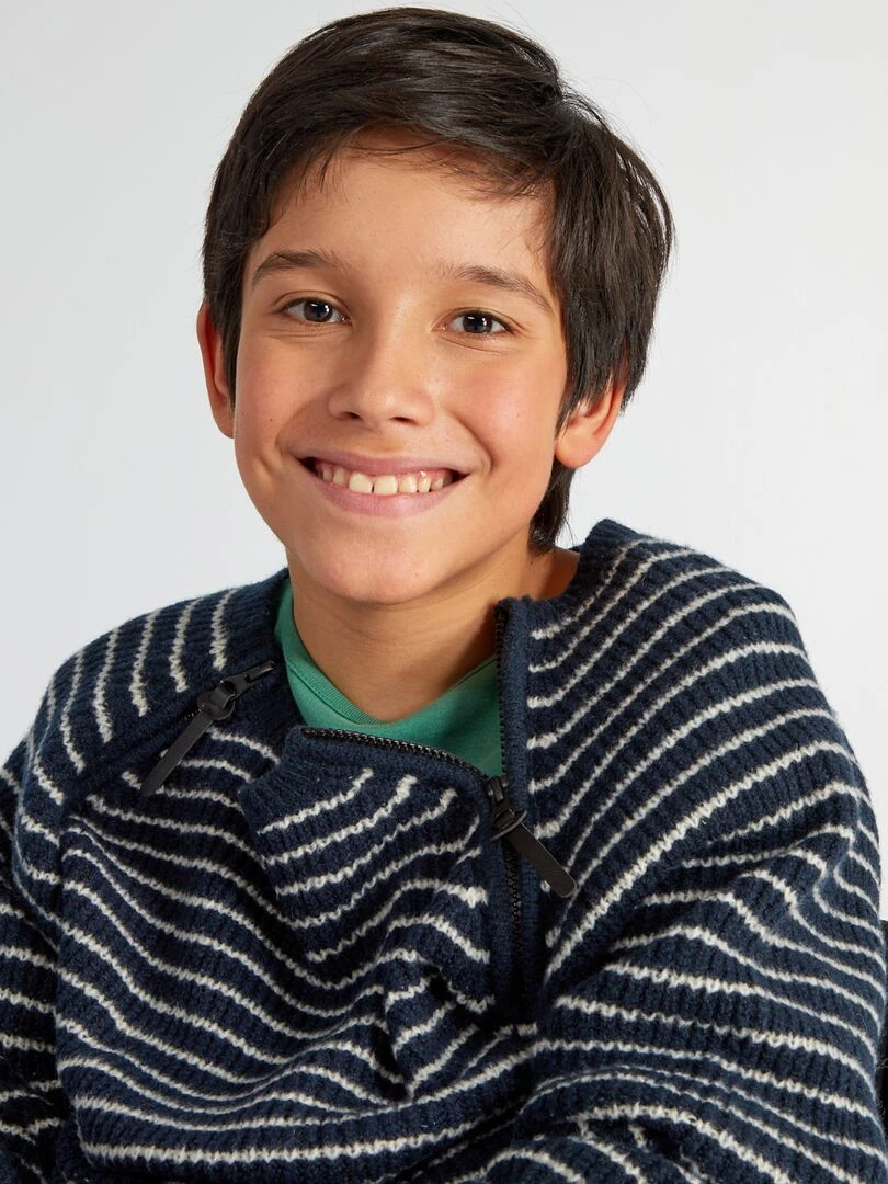 Pull en maille grosse jauge   So Easy   Marine