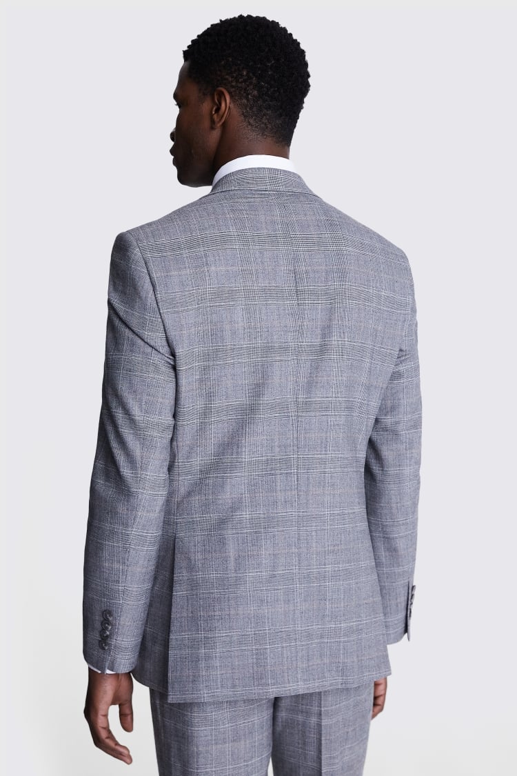 Ted Baker Tailored Fit Navy Check Jacket    Buy Online at Moss