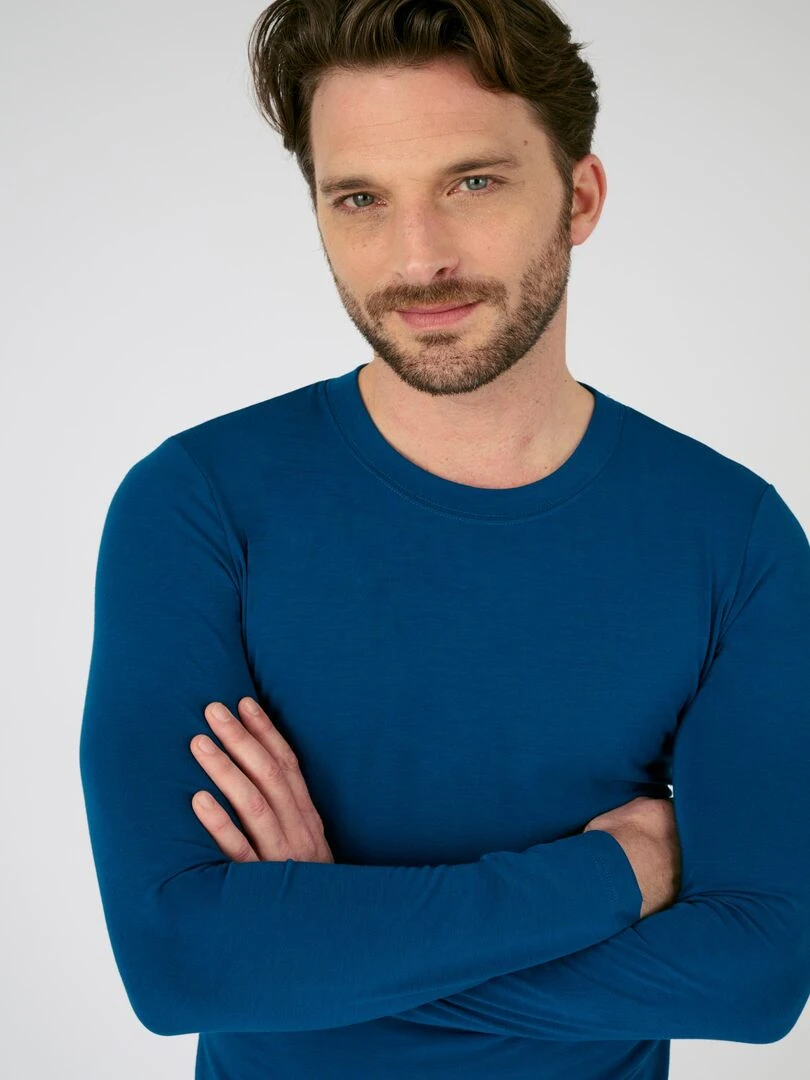 T shirt thermorégulant   Damart   Bleu