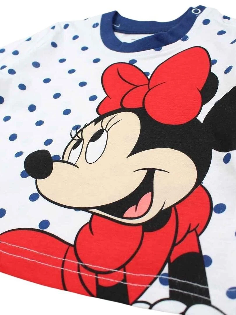 Disney   Ensemble ​​T shirt short bébé fille Imprimé Minnie   Bleu marine