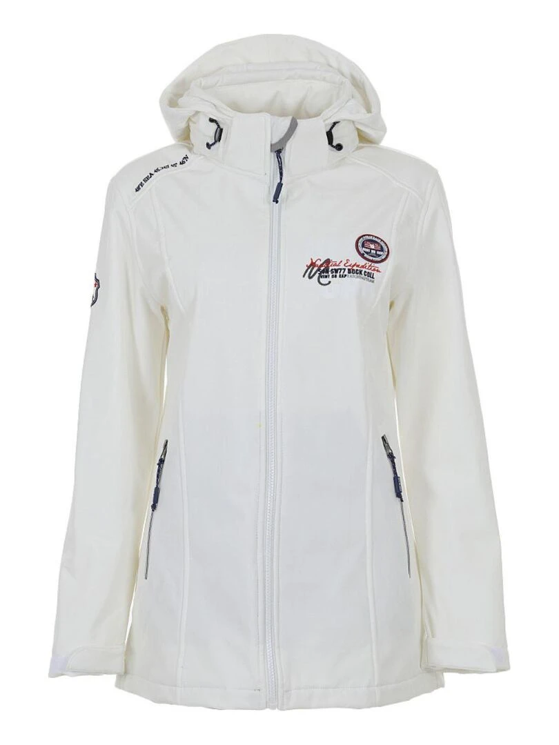 Blouson softshell femme AMIRAL VENT DU CAP Blanc