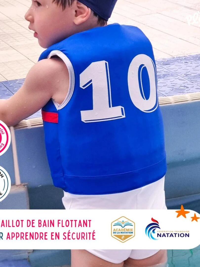 Maillot de Bain Lyrone Enfant avec Flotteurs   Accessoire de Natation Garçon   Bleu