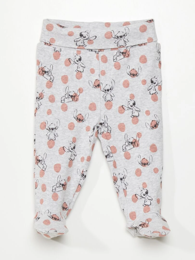 Ensemble body + legging + bonnet 'Disney'   3 pièces   Gris/blanc