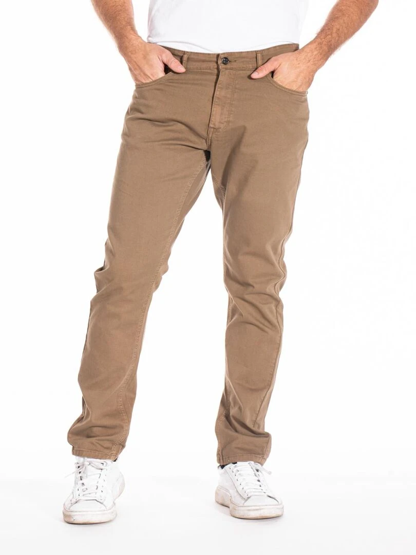 Jeans coupe relax RL60 gabardine stretch RELAXC 'Rica Lewis' Beige