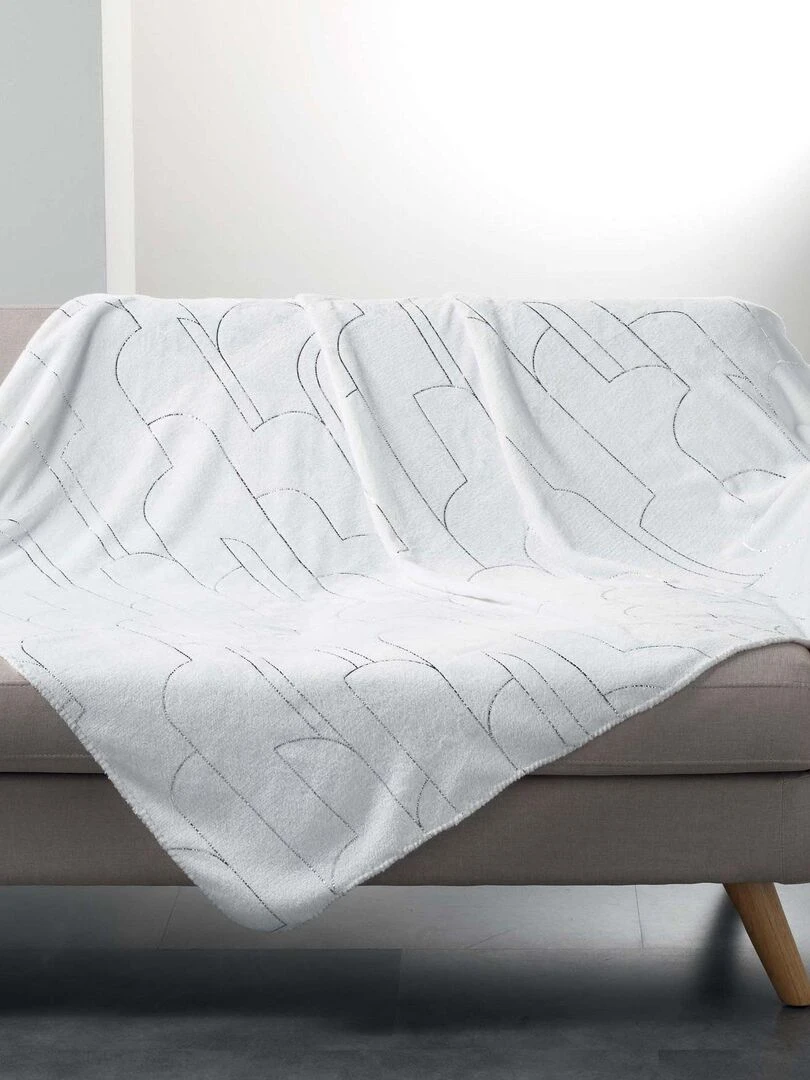 Plaid Collection Domea Blanc