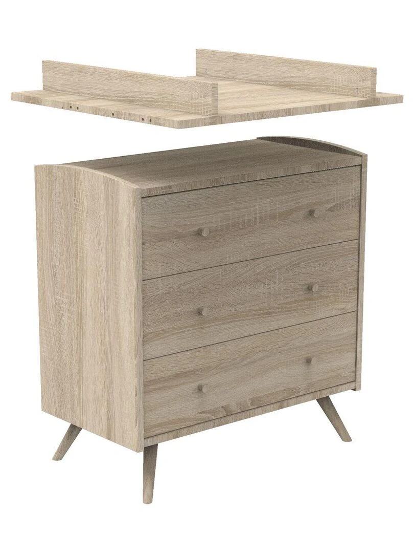Plan à langer pour commode SAUTHON Marron
