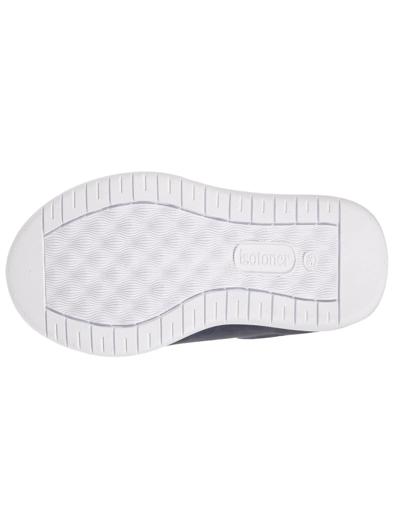Isotoner Baskets Femme Scratch Pailleté Bleu   Bleu