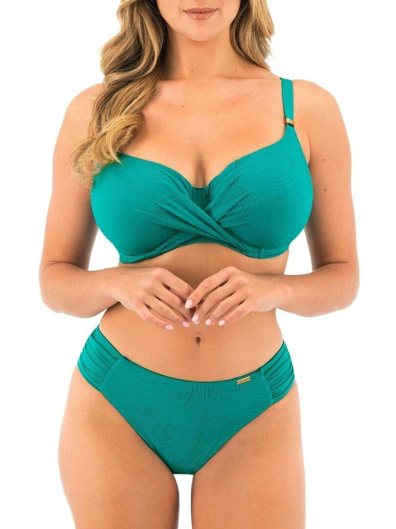 Bas de maillot de bain avec côtés plissés Ottawa Vert