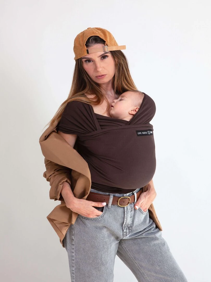 Écharpe BASIC   Espresso   Noir Marron