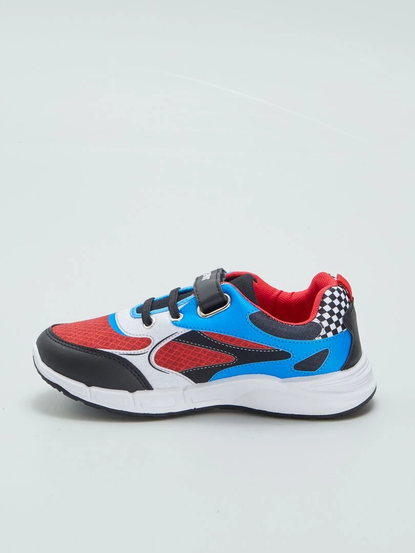 Baskets 'Mario Kart' à scratchs + LED   Noir